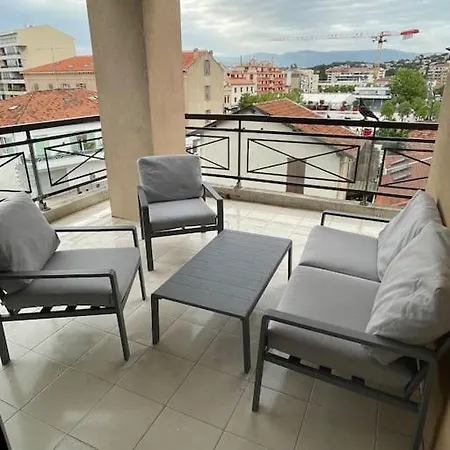 T2 Lumineux A Pied Terrasse Piscine 아파트 칸느